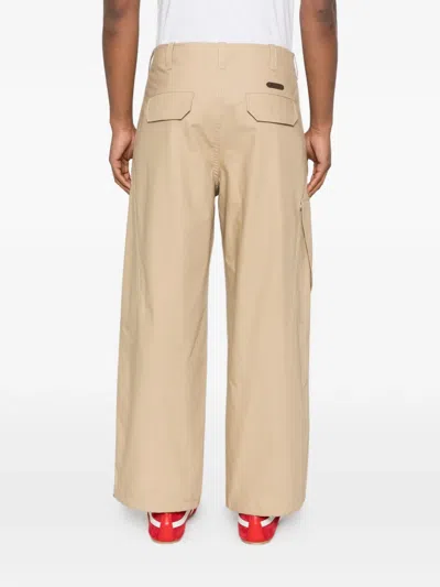 Moschino Belt-loop Trousers In Neutral