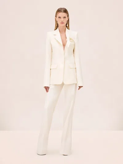 Alexis Altan Flap-pockets Blazer In White
