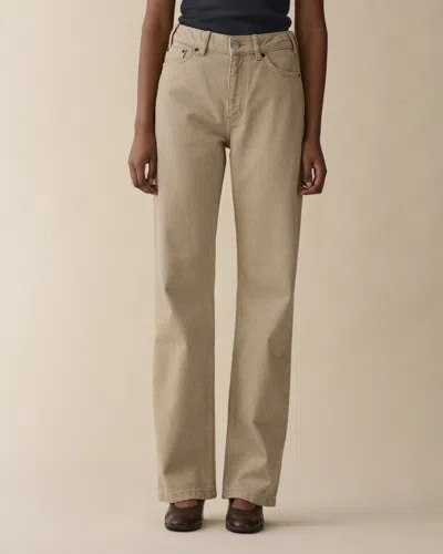 Jeanerica Virgo Mid-rise Boyfriend Jeans In Brown