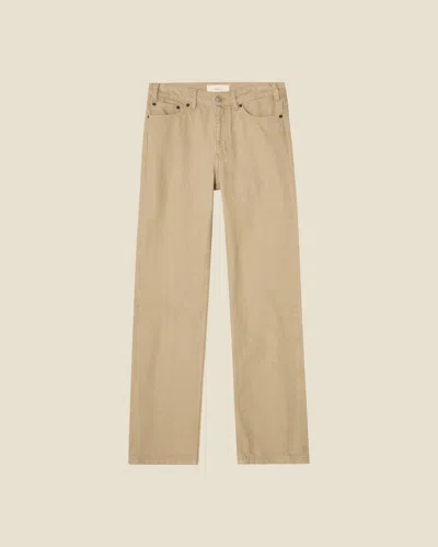 Jeanerica Virgo Mid-rise Boyfriend Jeans In Brown