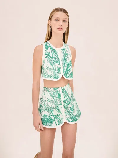 Alexis Ola Top Verde Palm In Green