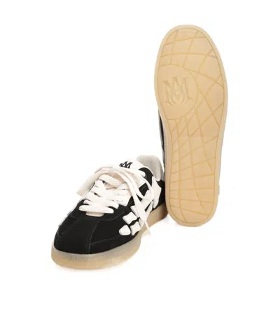 Amiri Pacific Bones Black Low Top Sneakers With Logo Patch On The Tongue And Logo Lettering On The Heel In In Multi