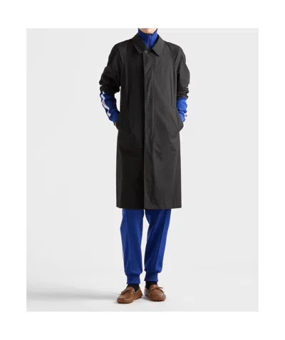 Prada Men's Technical Fabric Blouson Jacket In Blue