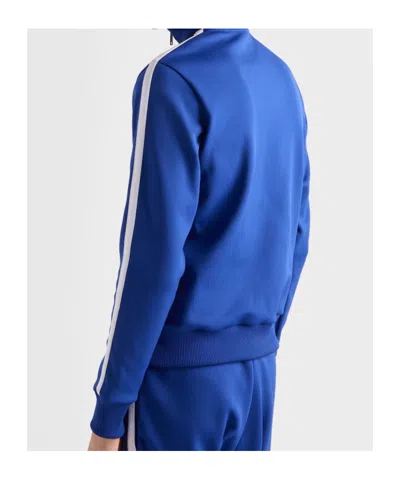 Prada Men's Technical Fabric Blouson Jacket In Blue