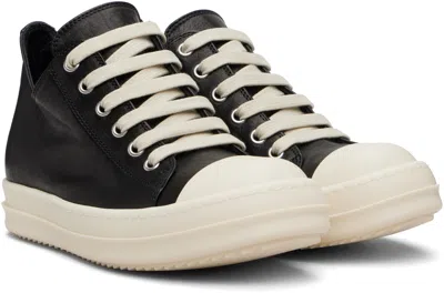 Rick Owens Women Blackwhite Lace Up Sneakers, 3.5 Luxury Sneakers For Women Darveys In Black