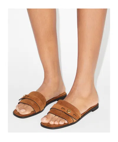 Tory Burch Romy Strap Button Slide In Multi