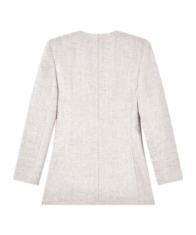 Giorgio Armani Single-breasted Mini Jacket In Neutral