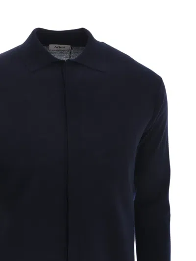 Altea Collared Sweater In Blue