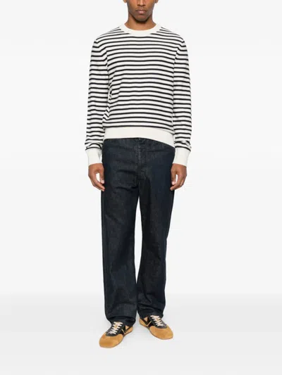 Apc Pull Paul Striped Sweater In Multi