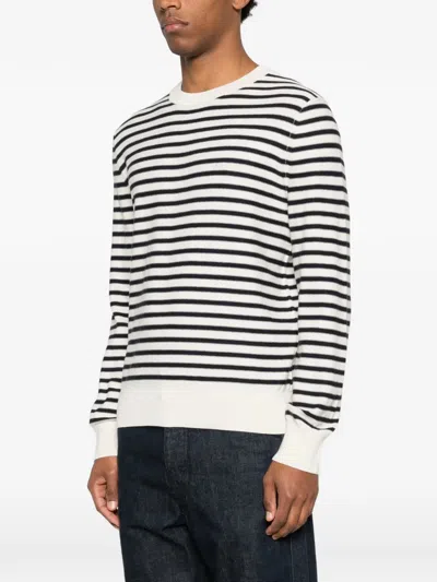 Apc Pull Paul Striped Sweater In Multi
