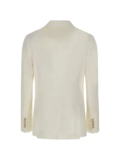 Eleventy Double-breasted Blazer In Neutral