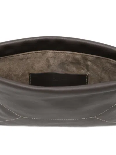 Brunello Cucinelli Shoulder Bag Soft Structure Adjustable Strap In Brown