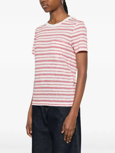 Apc A. P.c. Striped Pocket T-shirt In Multi