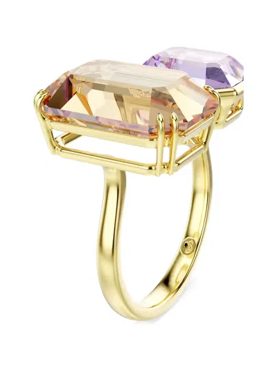 Swarovski Millenia Gemstone Ring In Gold
