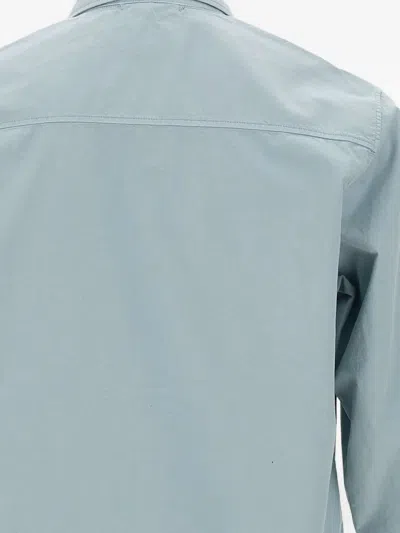 C.p. Company C.p.company Organic Cotton Overshirt In Blue