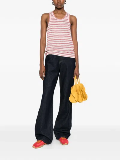 A.p.c. A. P.c. Striped Tank Top In Pink