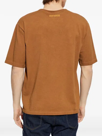 Dsquared2 Short-sleeved T-shirt In Brown