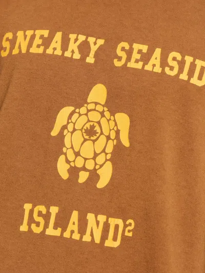 Dsquared2 Short-sleeved T-shirt In Brown