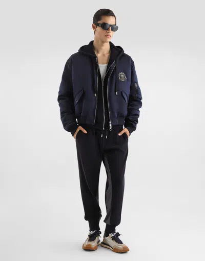 Dolce & Gabbana Drawstring Track Pants In Black
