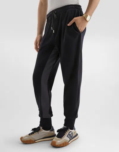Dolce & Gabbana Drawstring Track Pants In Black