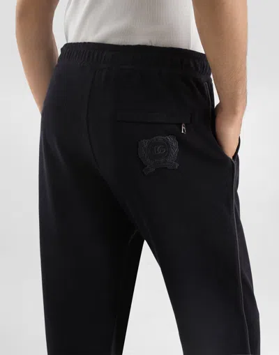 Dolce & Gabbana Drawstring Track Pants In Black