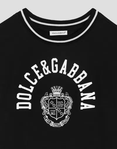 Dolce & Gabbana Graphic-print T-shirt In Black