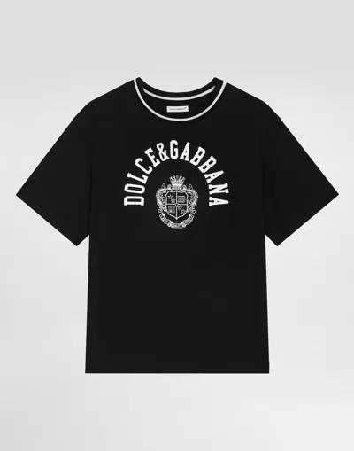 Dolce & Gabbana Graphic-print T-shirt In Black