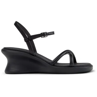 Camper Louise Wedge Sandal In Black