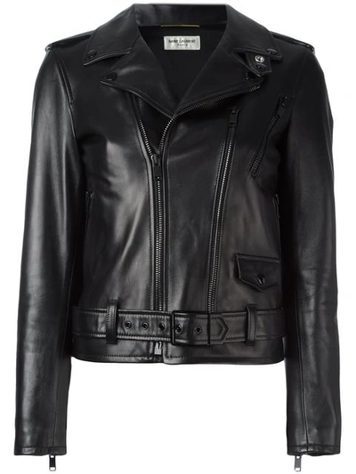 Shop Saint Laurent Signature Motorcycle Jacket