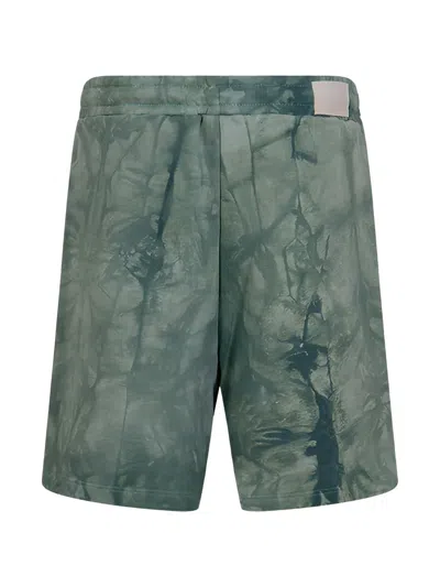 Msgm Printed Bermuda Shorts In Green