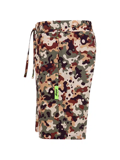 Msgm Camouflage-print Bermuda Shorts In Multi