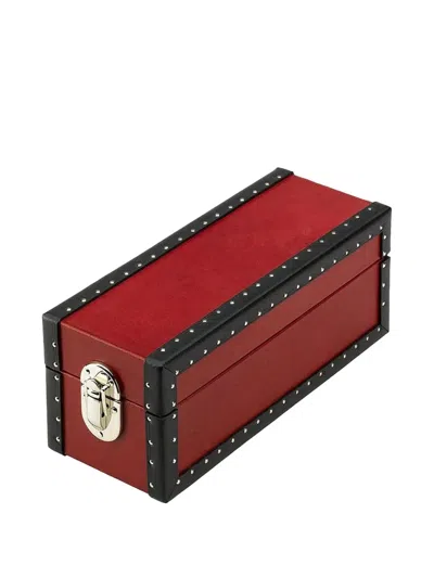 Rapport Studded Watch Case In Red