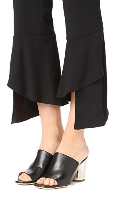 Shop Proenza Schouler Block Heel Mules In Nero