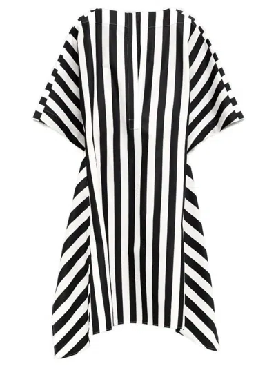 Jacquemus Womens Jacquard Medium Stripes Moisson Striped Cotton And Silk Tunic In Multi