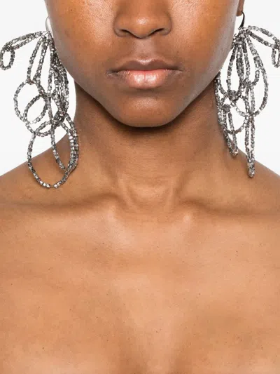 Panicale Beaded Earrings In Metallic