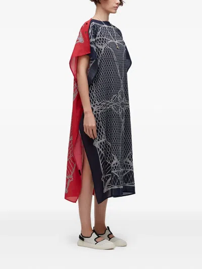 Osklen スカーフノット ドレス In Blue