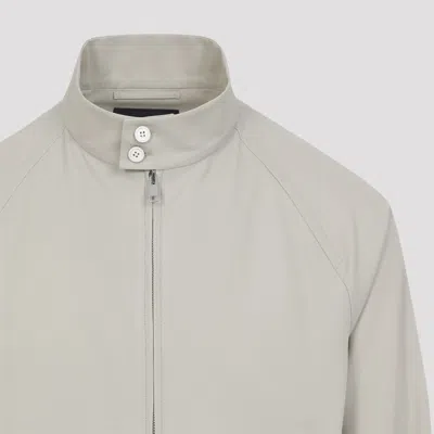 Prada Structured Jacket High Collar Button Cuffs In Gray