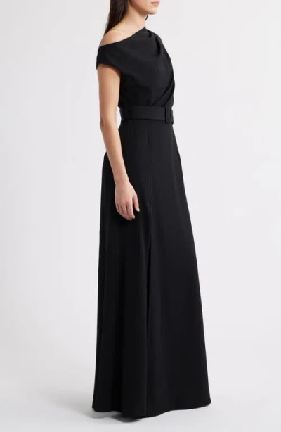 Black Halo Caprina One-shoulder A-line Gown