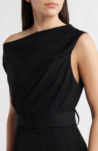 Black Halo Caprina One-shoulder A-line Gown