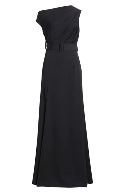 Black Halo Caprina One-shoulder A-line Gown