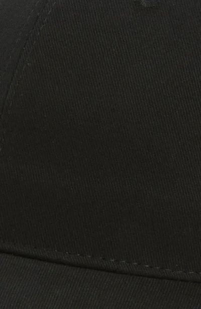 Vince Solid Twill Adjustable Baseball Cap In Black