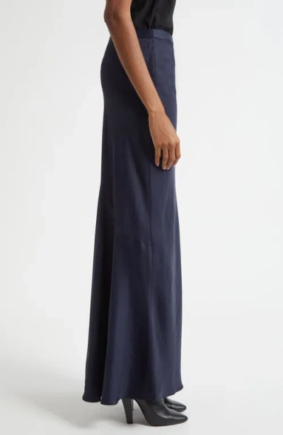 Twp My Endless Love Satin Maxi Skirt In Blue