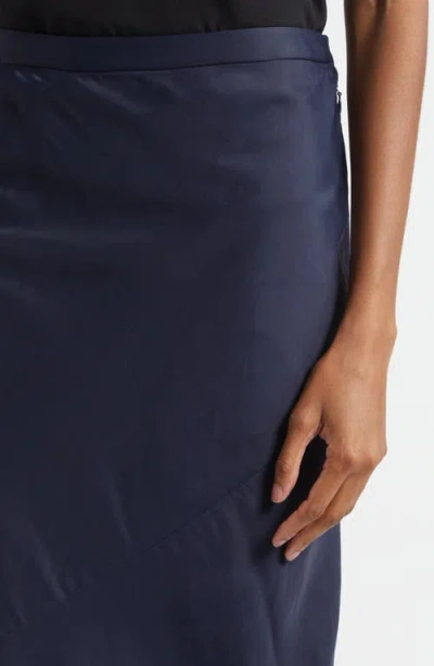 Twp My Endless Love Satin Maxi Skirt In Blue