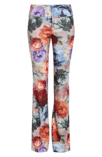 Alice And Olivia Olivia Bootcut Pants In Multi