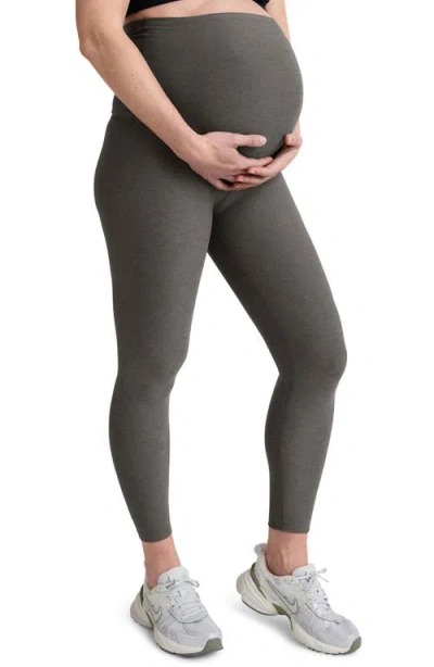 Beyond Yoga Out Of Pocket High Waisted Maternity Leggings In Gray