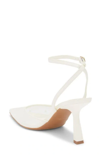 Open Edit Neesha Ankle Strap Pump In White
