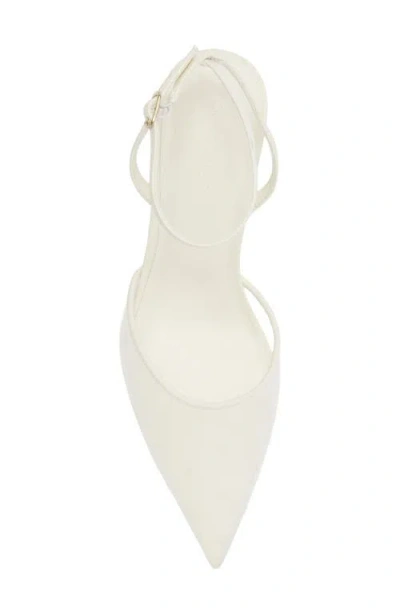 Open Edit Neesha Ankle Strap Pump In White