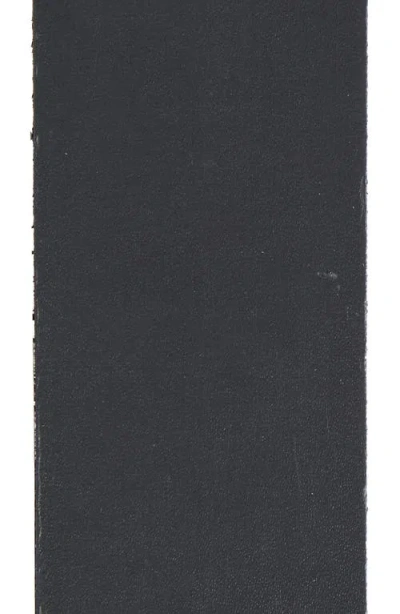 Allsaints Double Split Leather Belt In Black