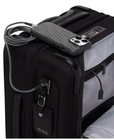 Tumi Alpha Small Dual Access Expandable Carry-on Spinner In Black