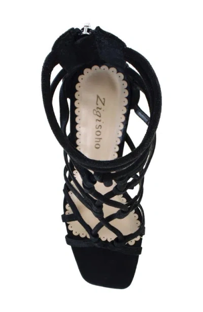 Zigisoho Cage Sandal In Black